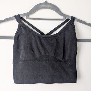 Black Sports Bra (Like Gymshark) Sz. M SAME DAY SHIPPING!